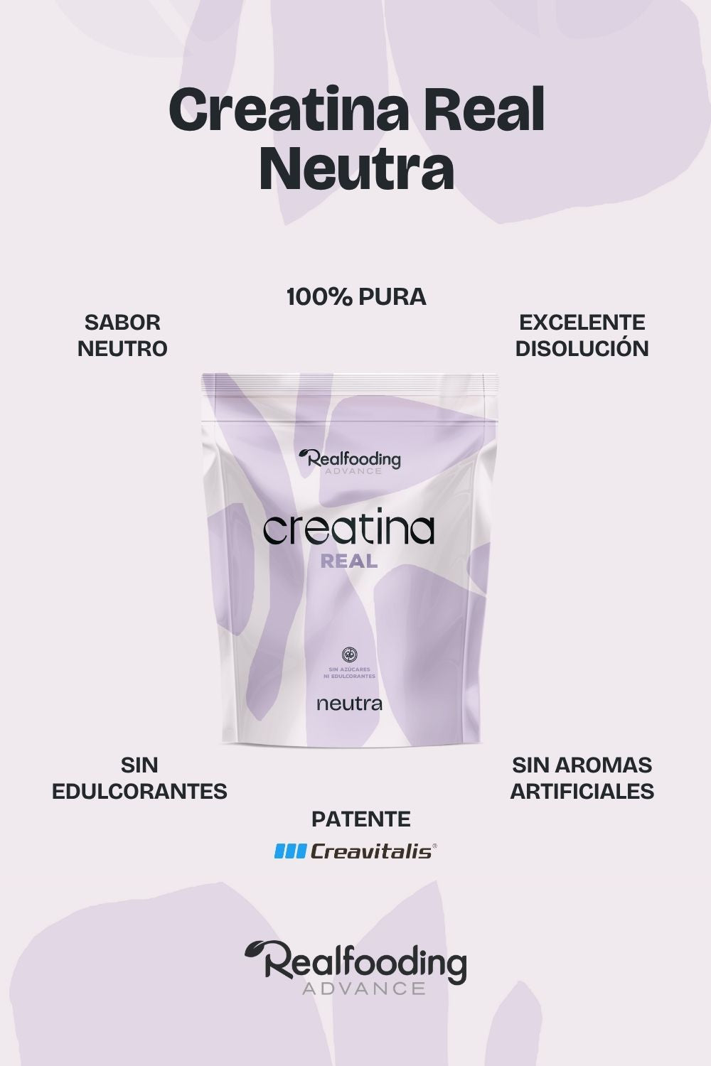 Creatina Real Neutra - Pack 3 Uds.