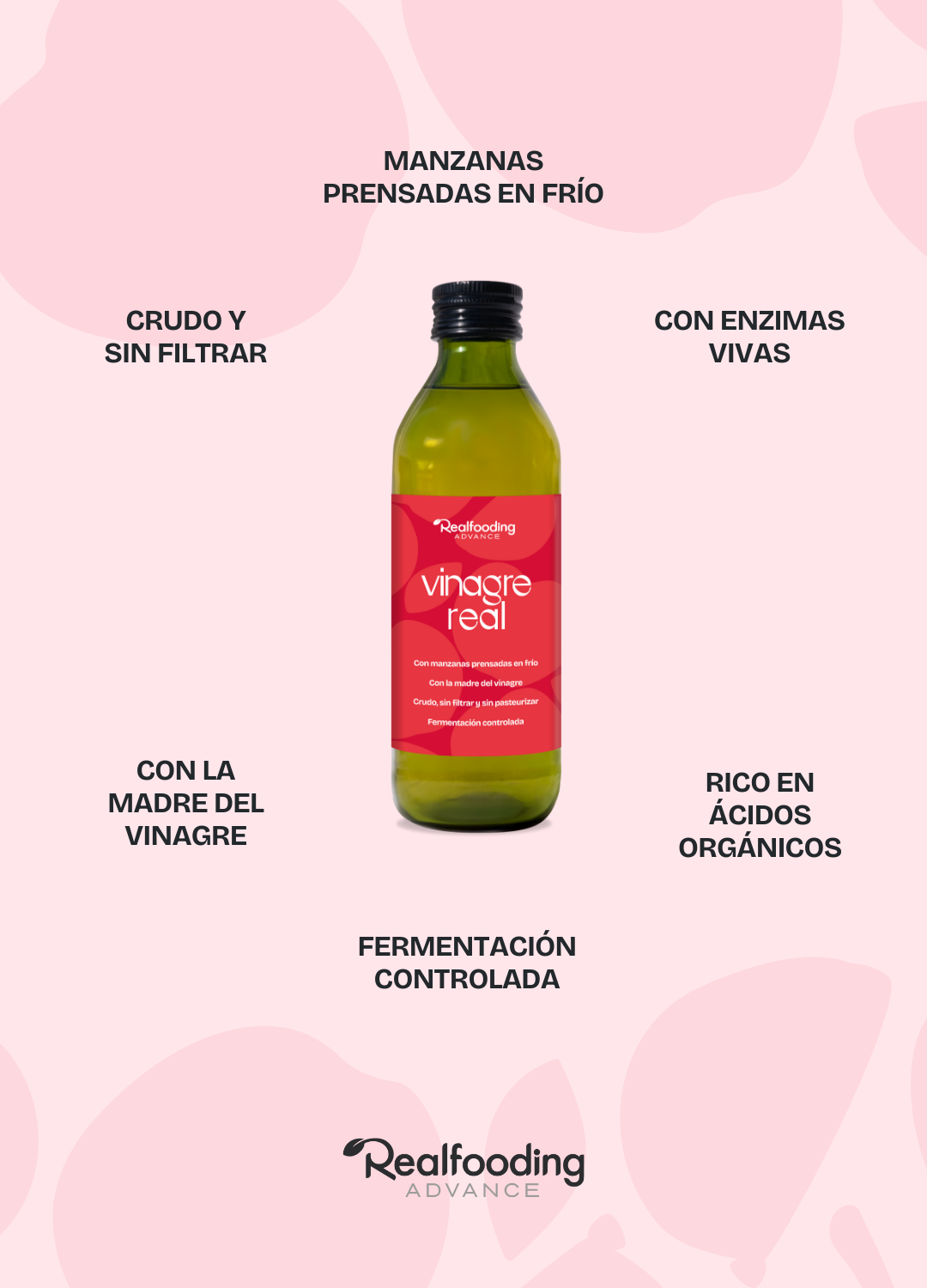 Vinagre Real de Manzana - Pack 3 Unidades