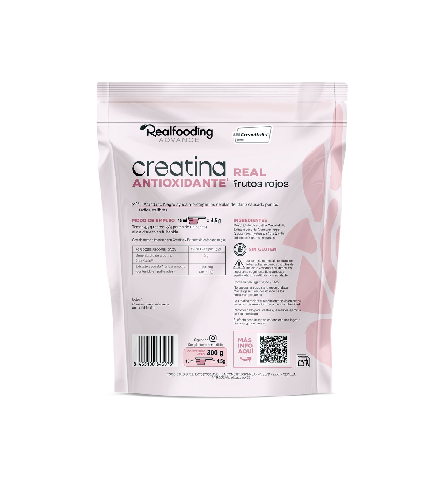 Creatina Real Frutos Rojos