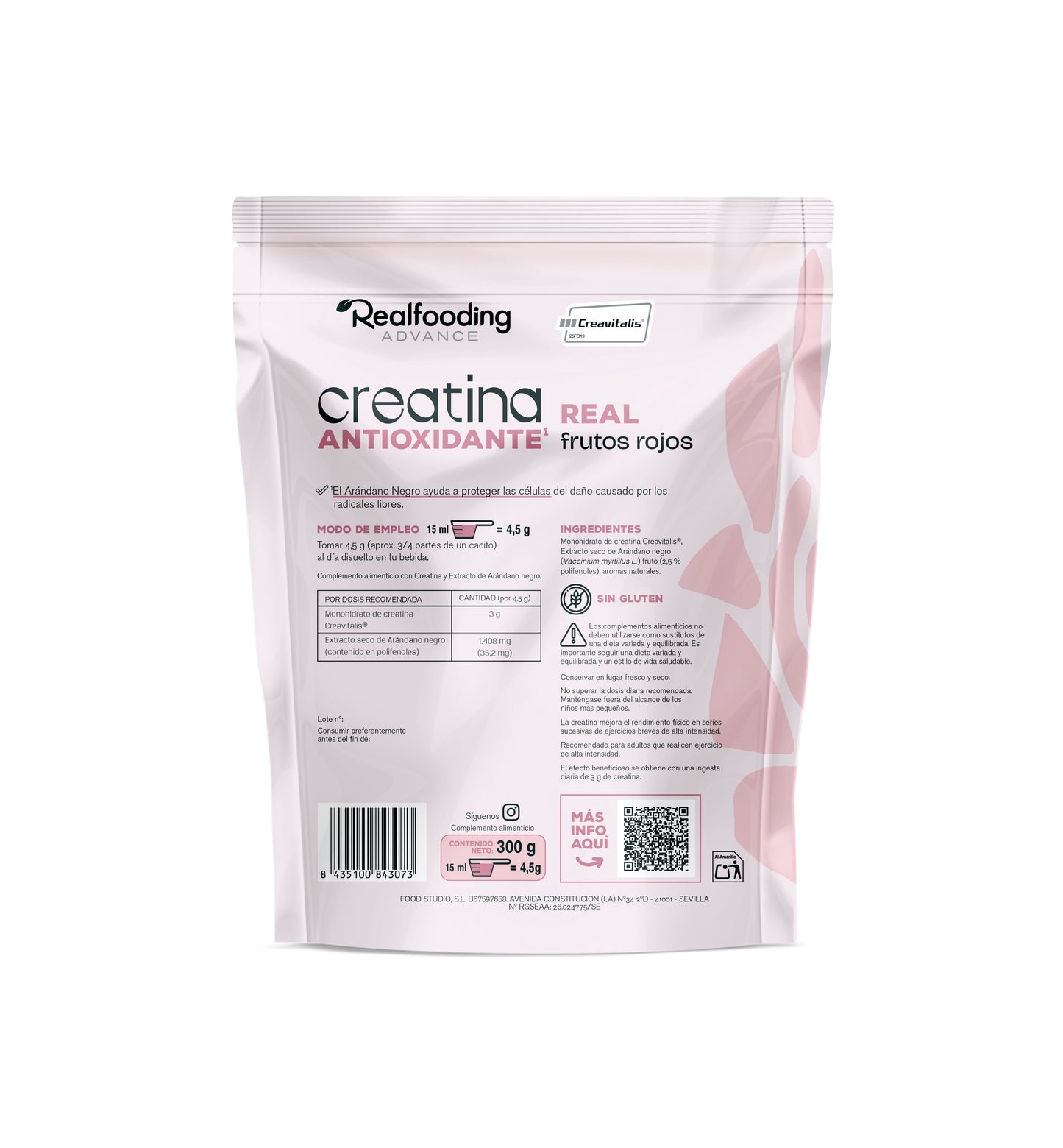 Creatina Real Frutos Rojos - Pack 2 unidades