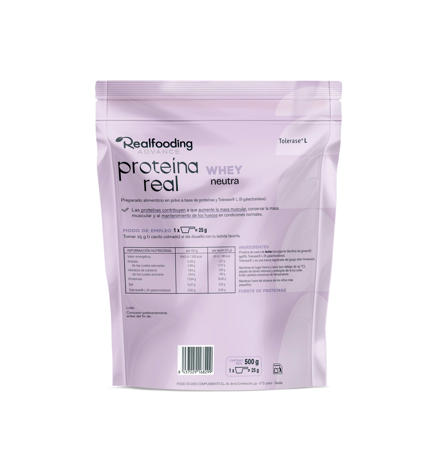 Proteína whey - Sabor neutro