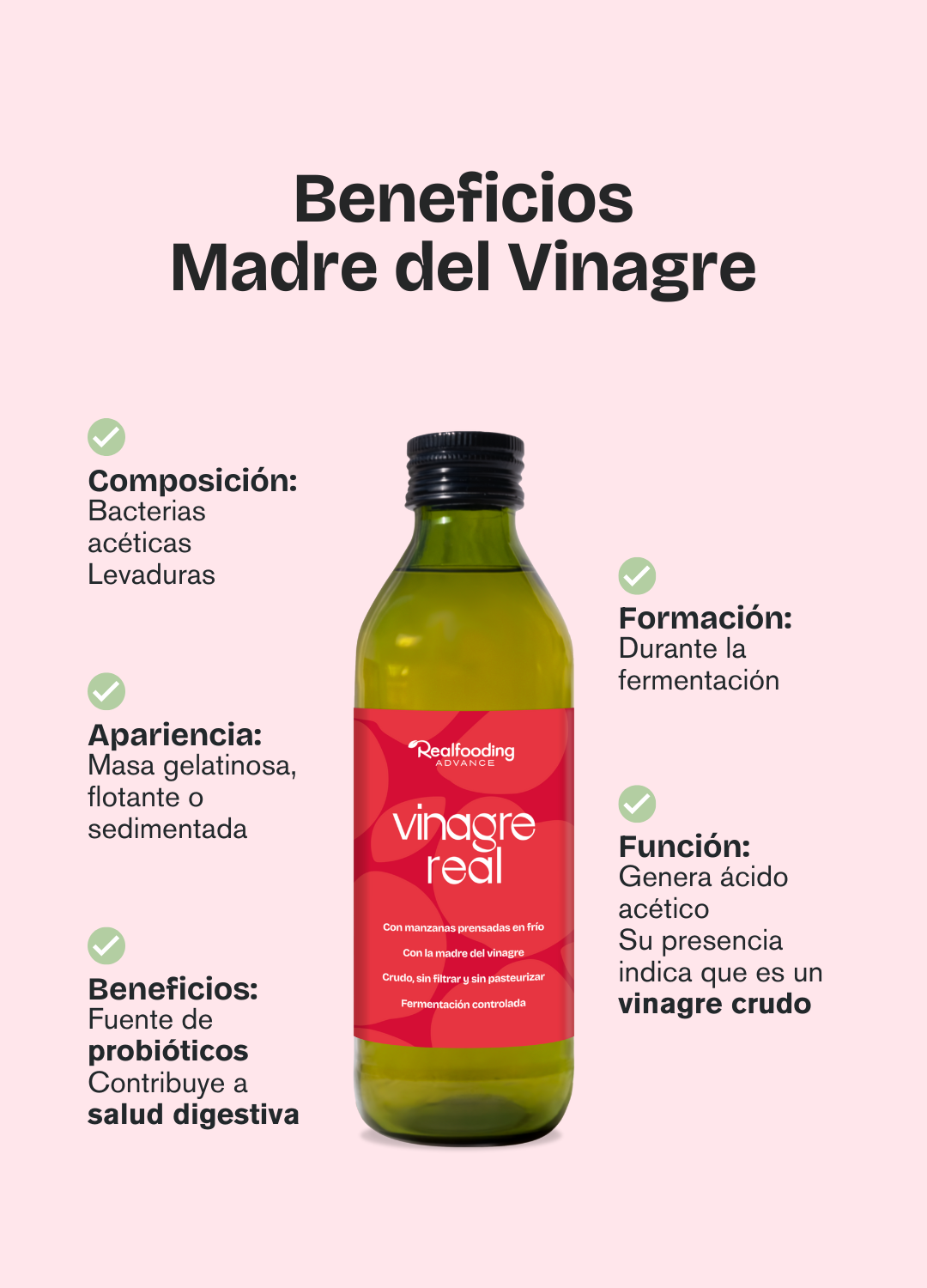 Vinagre Real de Manzana - Pack 3 Unidades