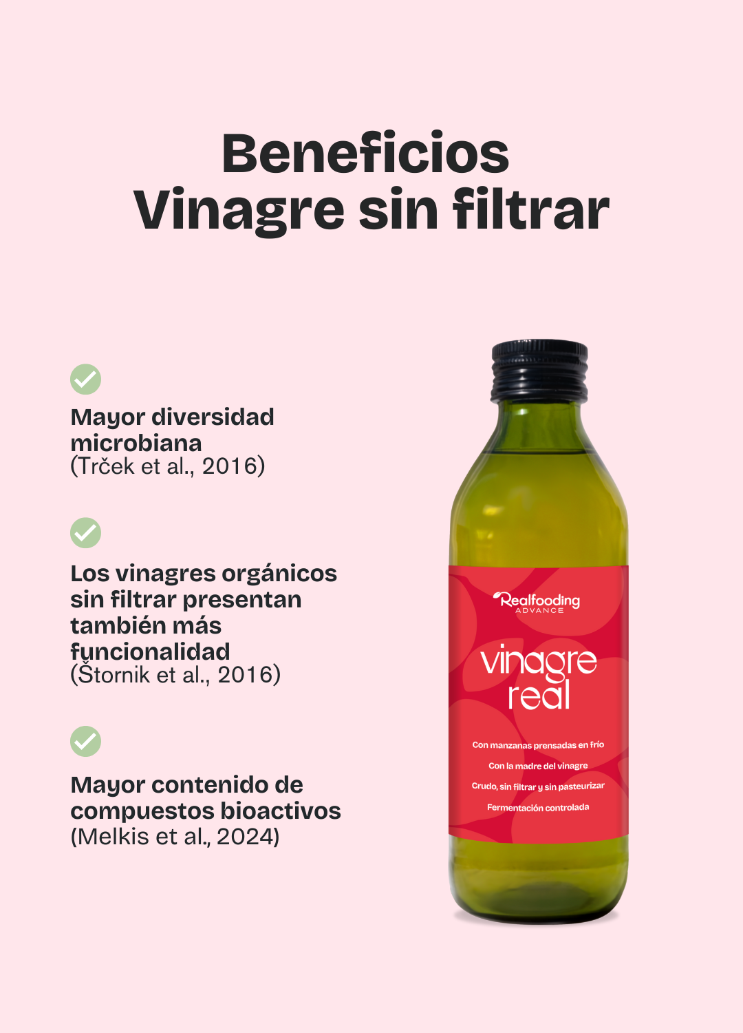 Vinagre Real de Manzana - Pack 3 Unidades