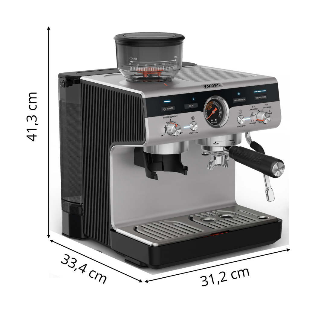 Cafetera Profesional Espresso & Capuccino Precision Krups