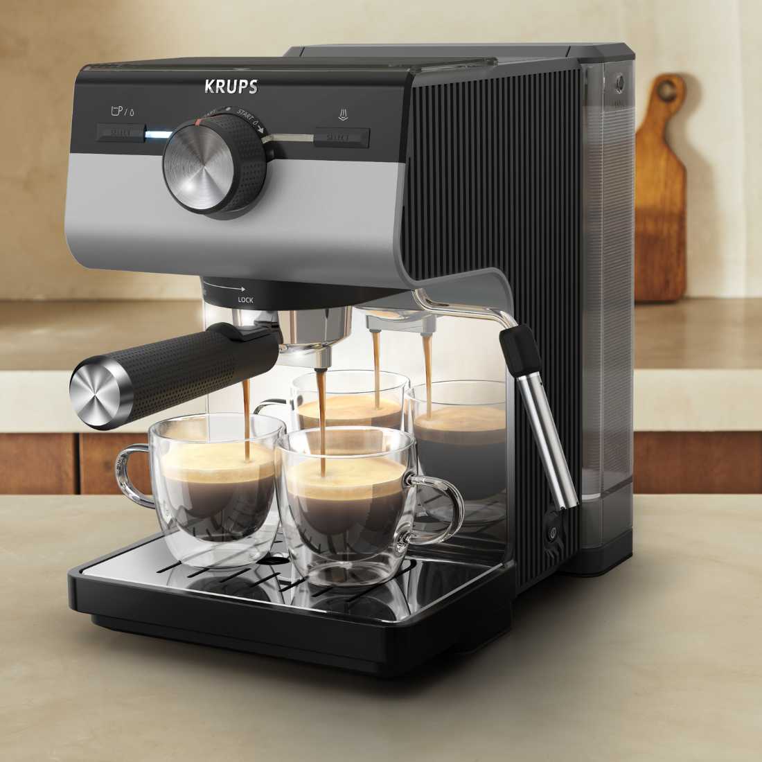 Cafetera Manual Espresso Authentic+ Krups