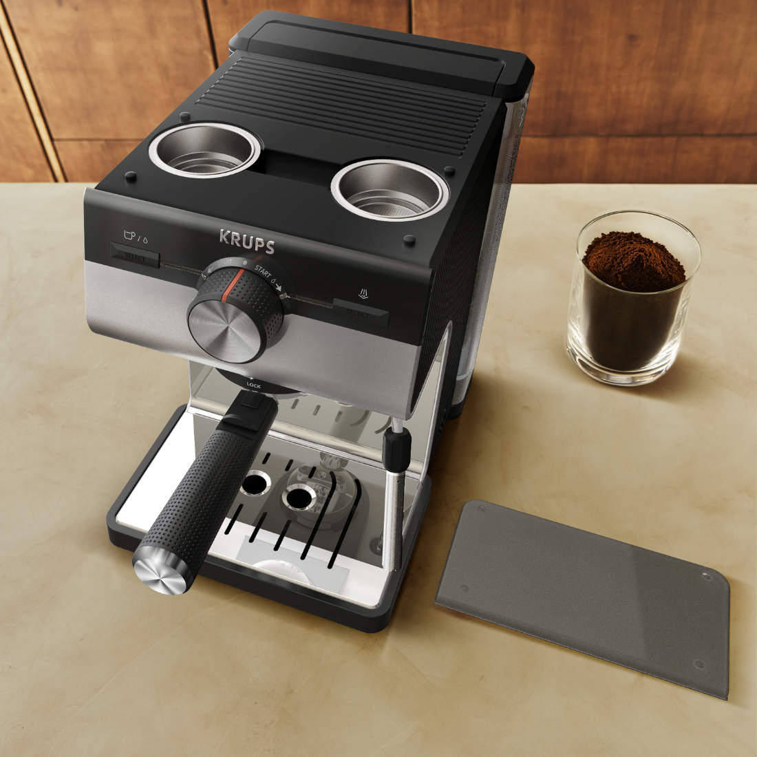 Cafetera Manual Espresso Authentic+ Krups