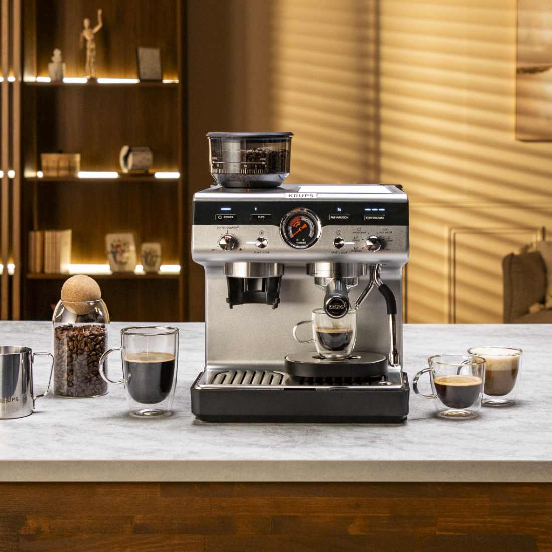 Cafetera Profesional Espresso & Capuccino Precision Krups