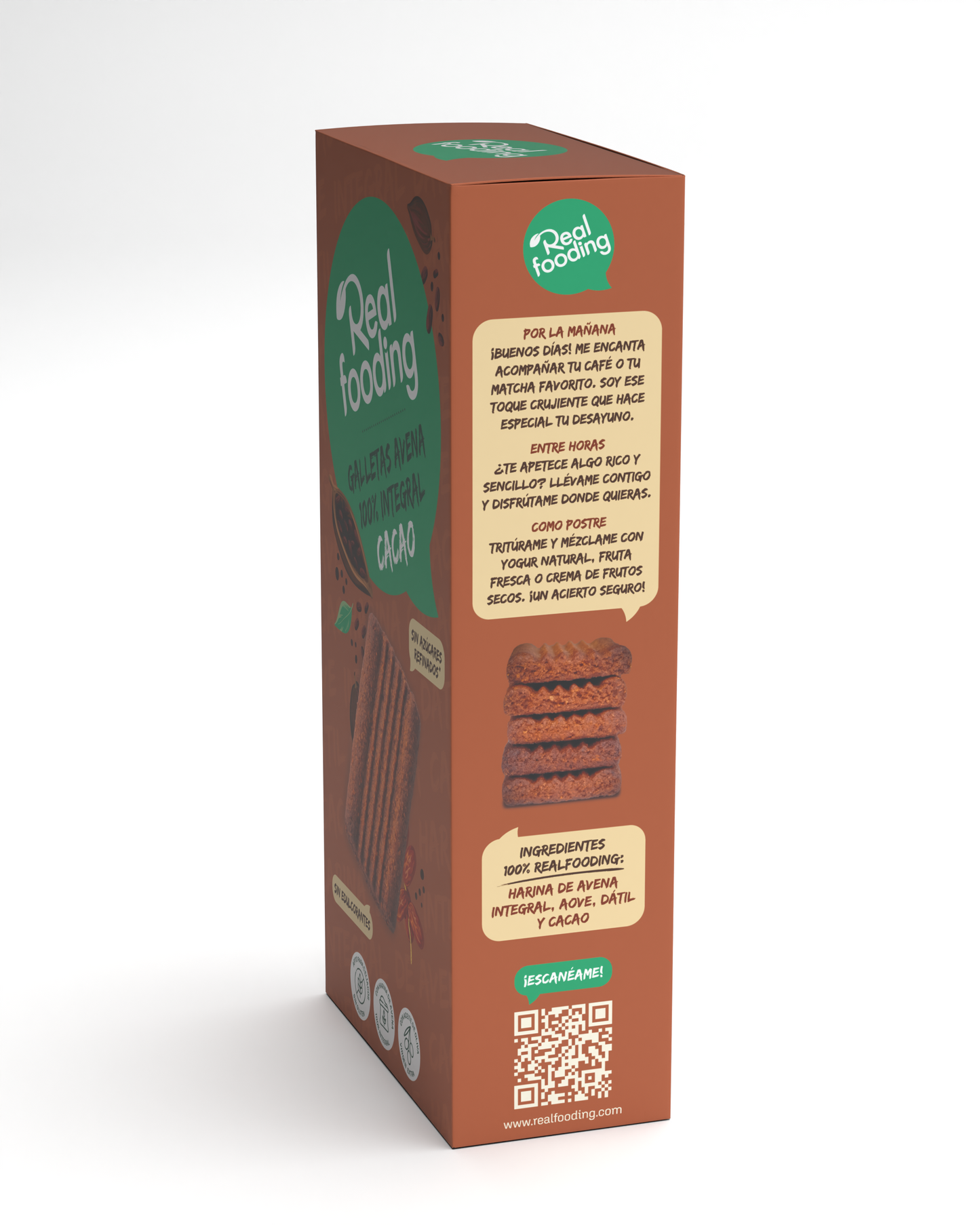 Galletas Avena 100% Sabor Cacao