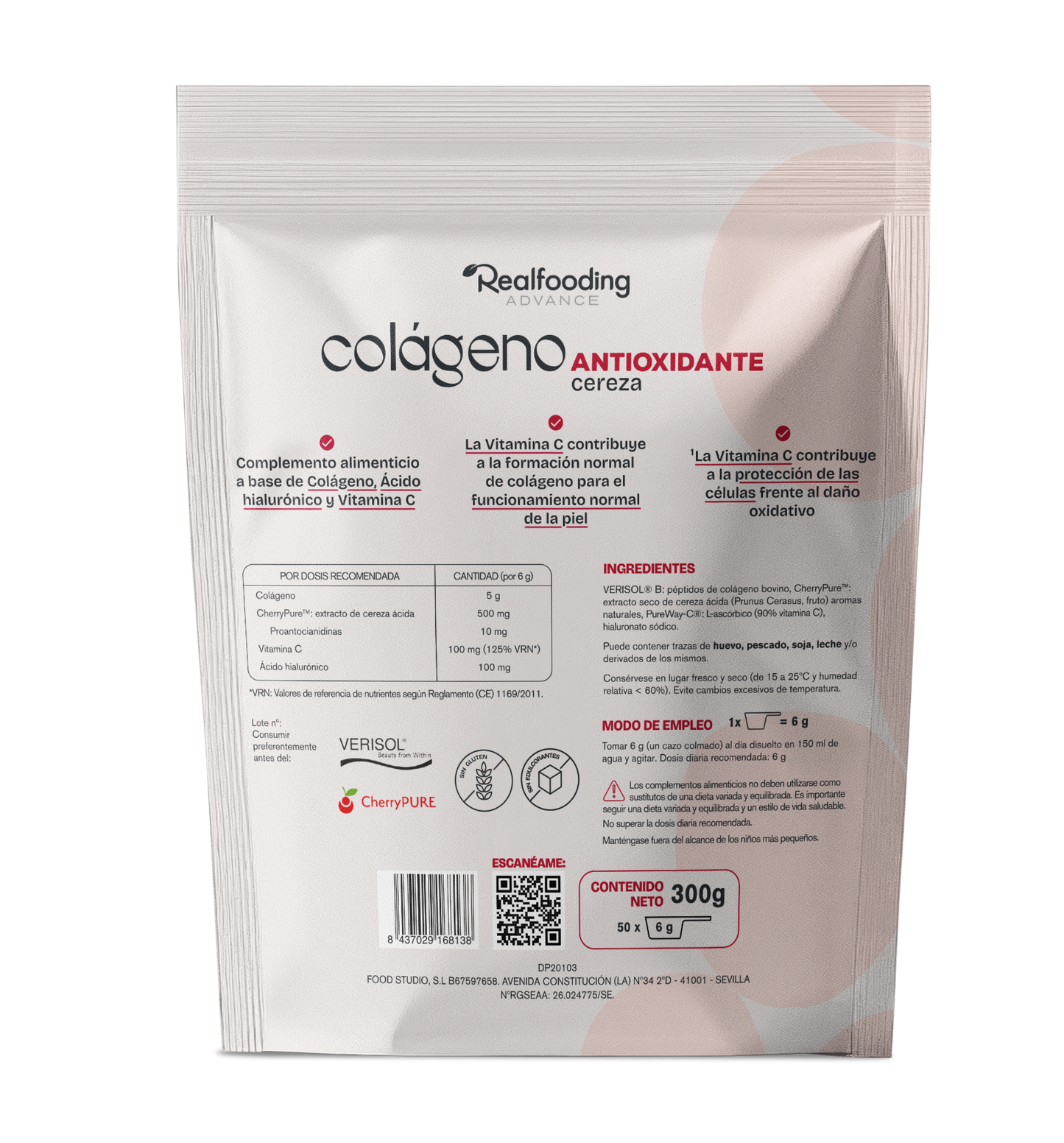 Colágeno Real Antioxidante Cereza