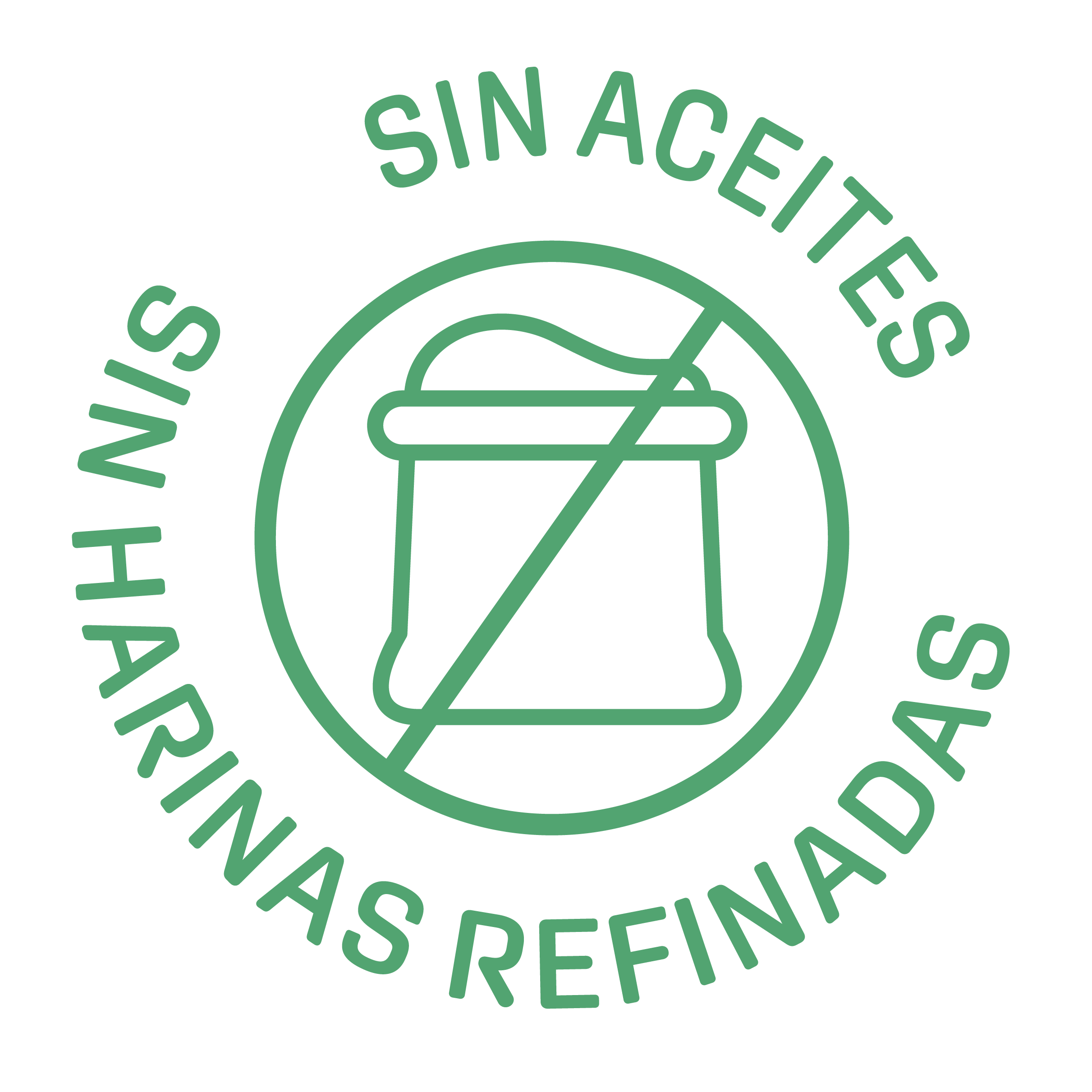 Sin aceites ni harinas refinados Sin aceites ni harinas refinados