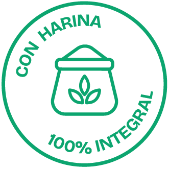 Con harina 100% integral Con harina 100% integral