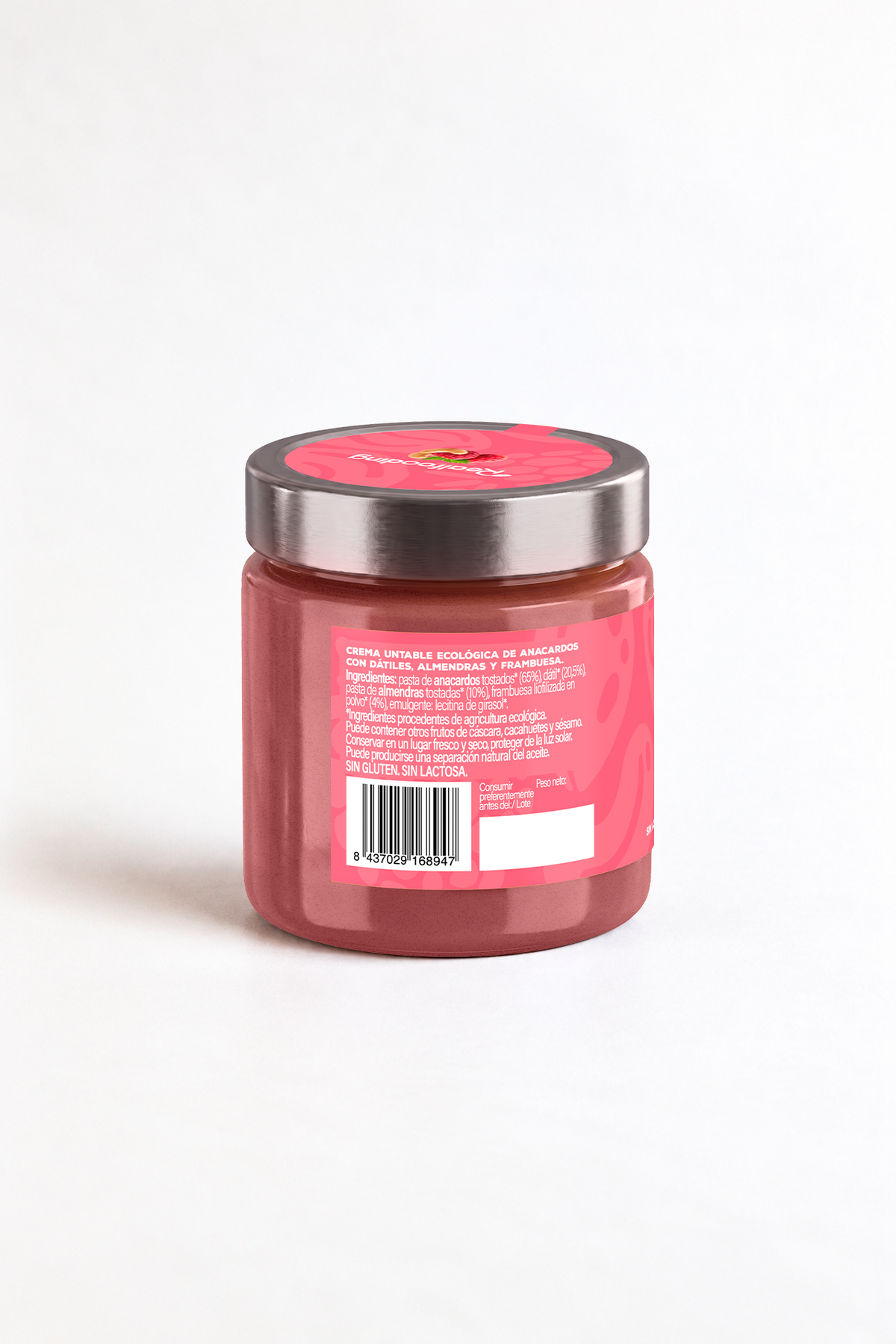 Crema de anacardo y frambuesa