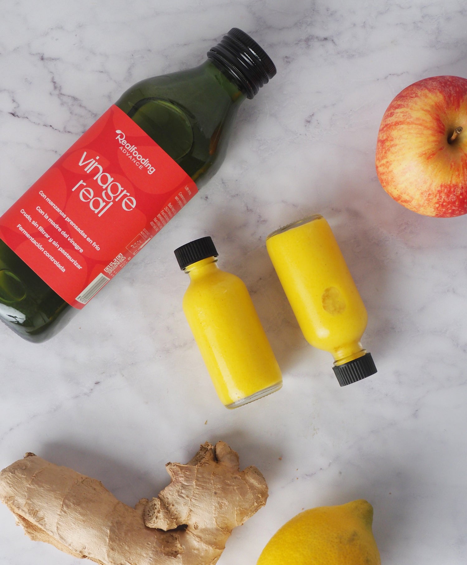 Shot de vinagre de manzana Realfooder: receta saludable