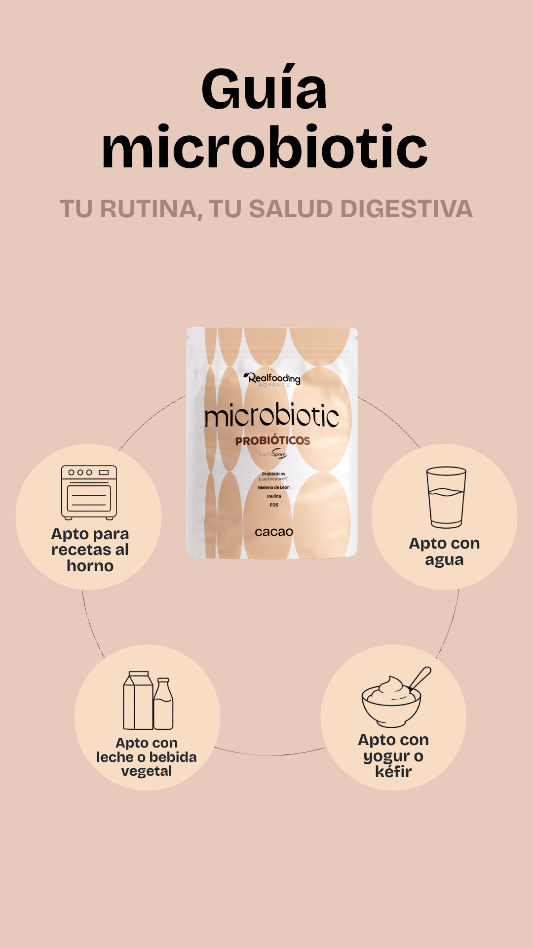 Microbiotic - sabor Cacao
