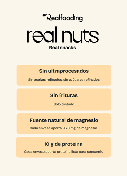 Pack duo Real Nuts -  Almendra chili-limón & Nuez pecana con jengibre y canela