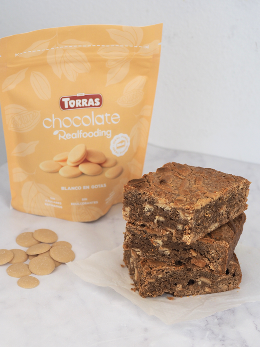 Gotas de chocolate blanco