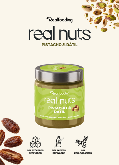 Crema de pistachos con anacardos y dátil