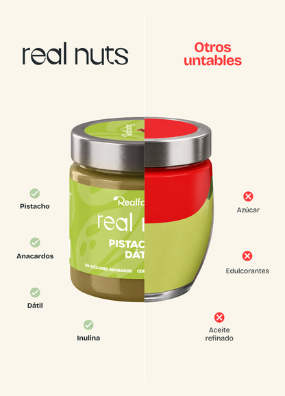 Crema de pistachos con anacardos y dátil