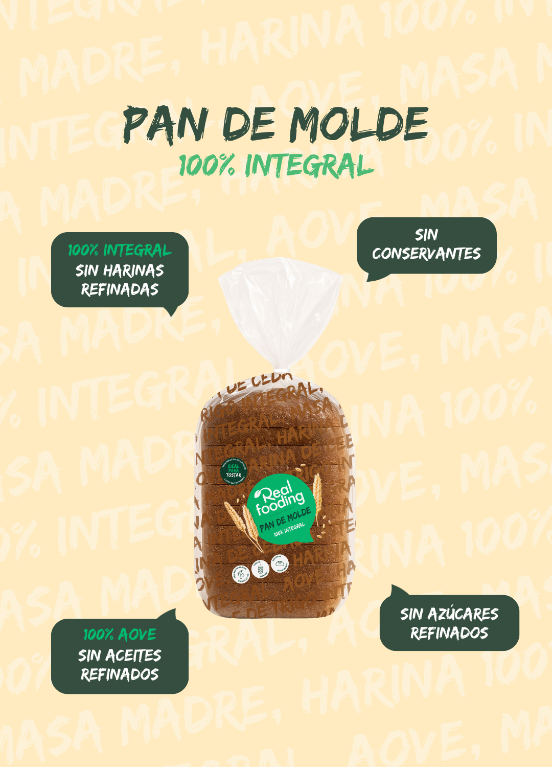Pan de Molde 100% Integral