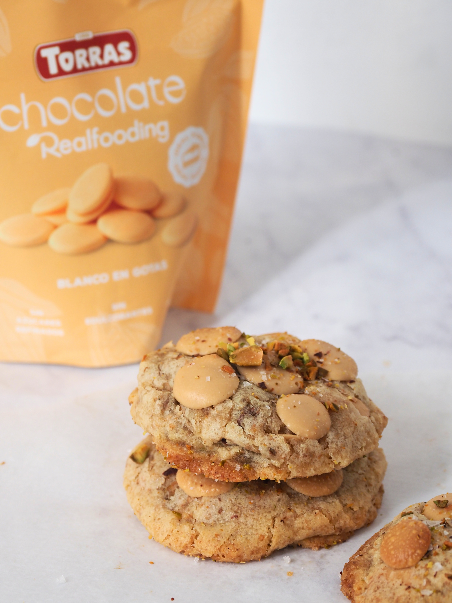 Gotas de chocolate blanco