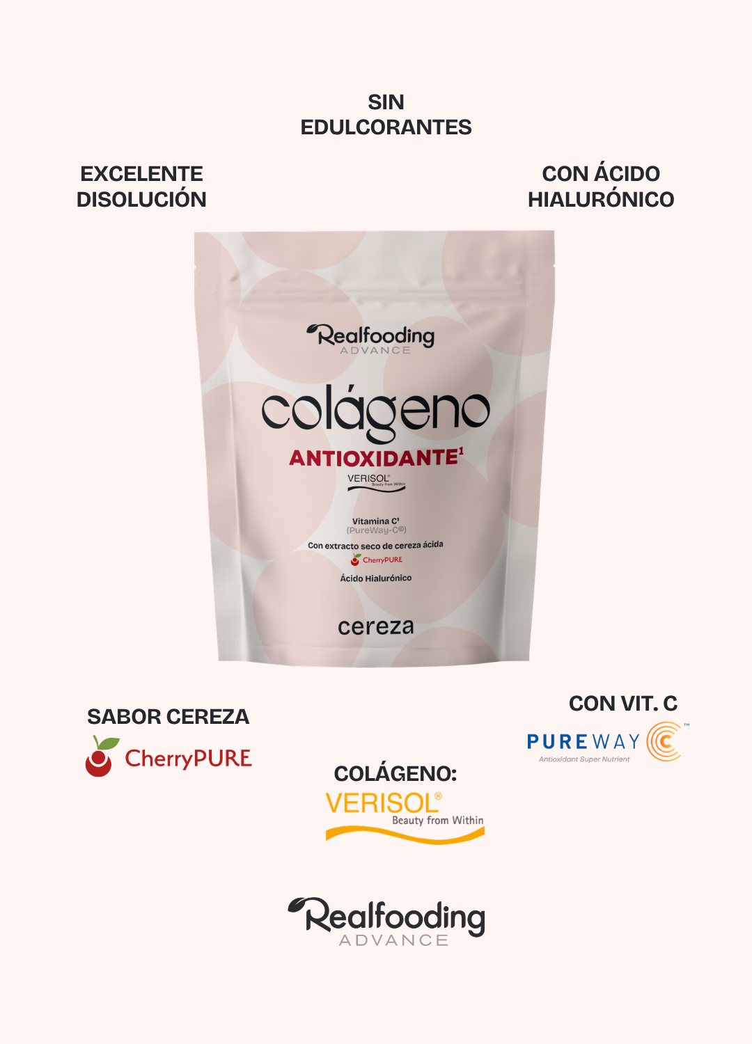 Colágeno Real Antioxidante - Cereza