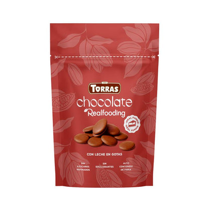 Gotas de chocolate con leche