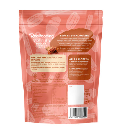 Pack duo Real Nuts -  Almendra chili-limón & Nuez pecana con jengibre y canela