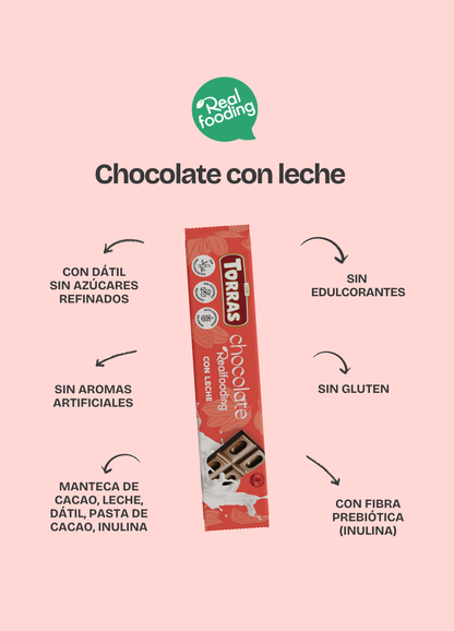 Chocolatina con leche 20 g - Caja 24 unidades