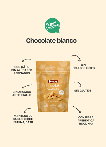 Gotas de chocolate blanco