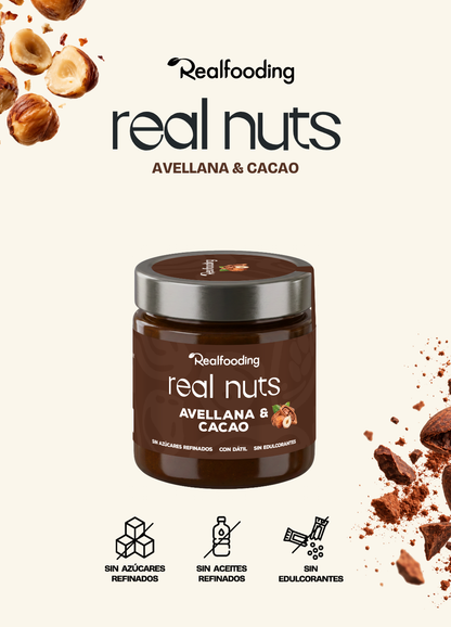 Crema de avellanas con dátiles y cacao