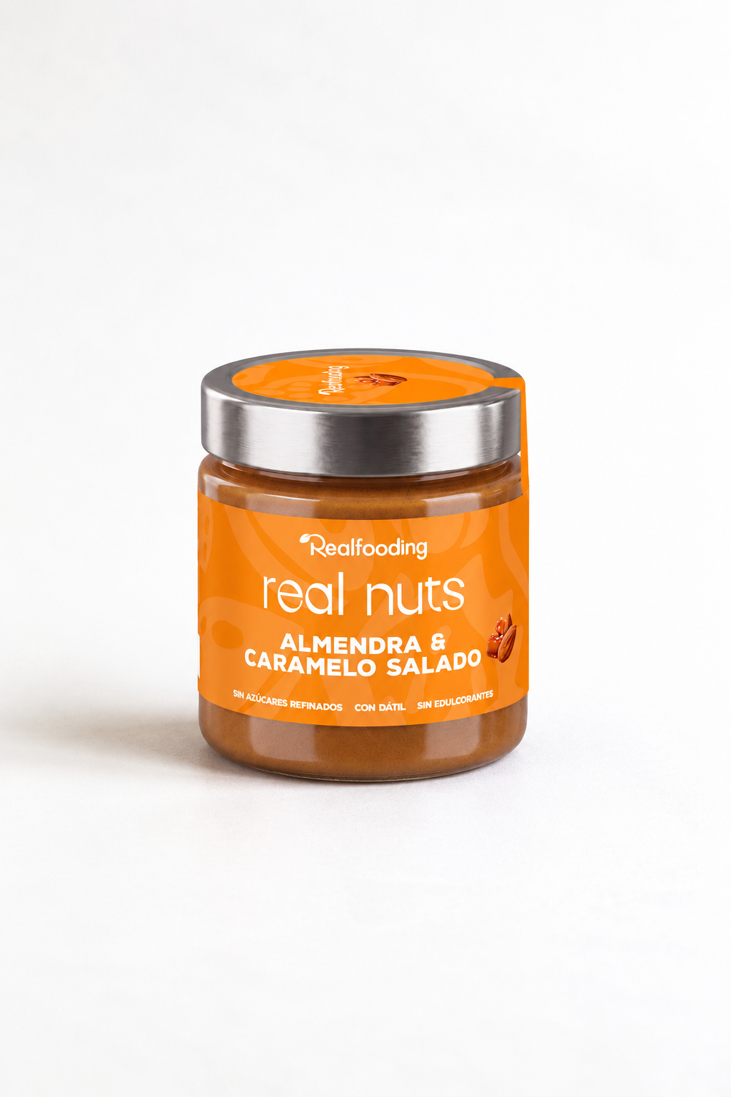 Crema de almendras y caramelo salado