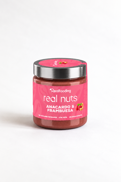Crema de anacardo y frambuesa