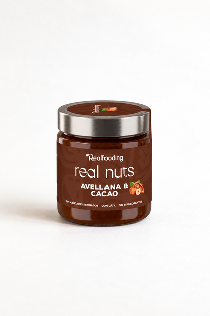 Crema de avellanas con dátiles y cacao