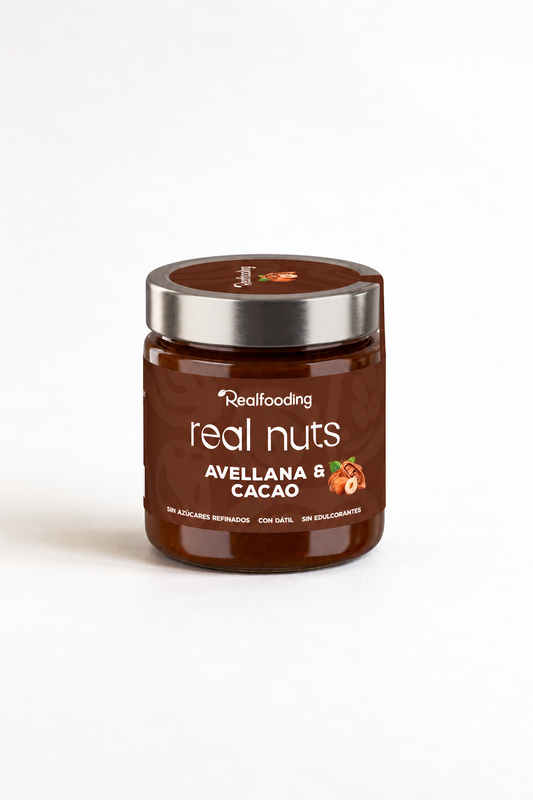 Crema de avellanas con dátiles y cacao