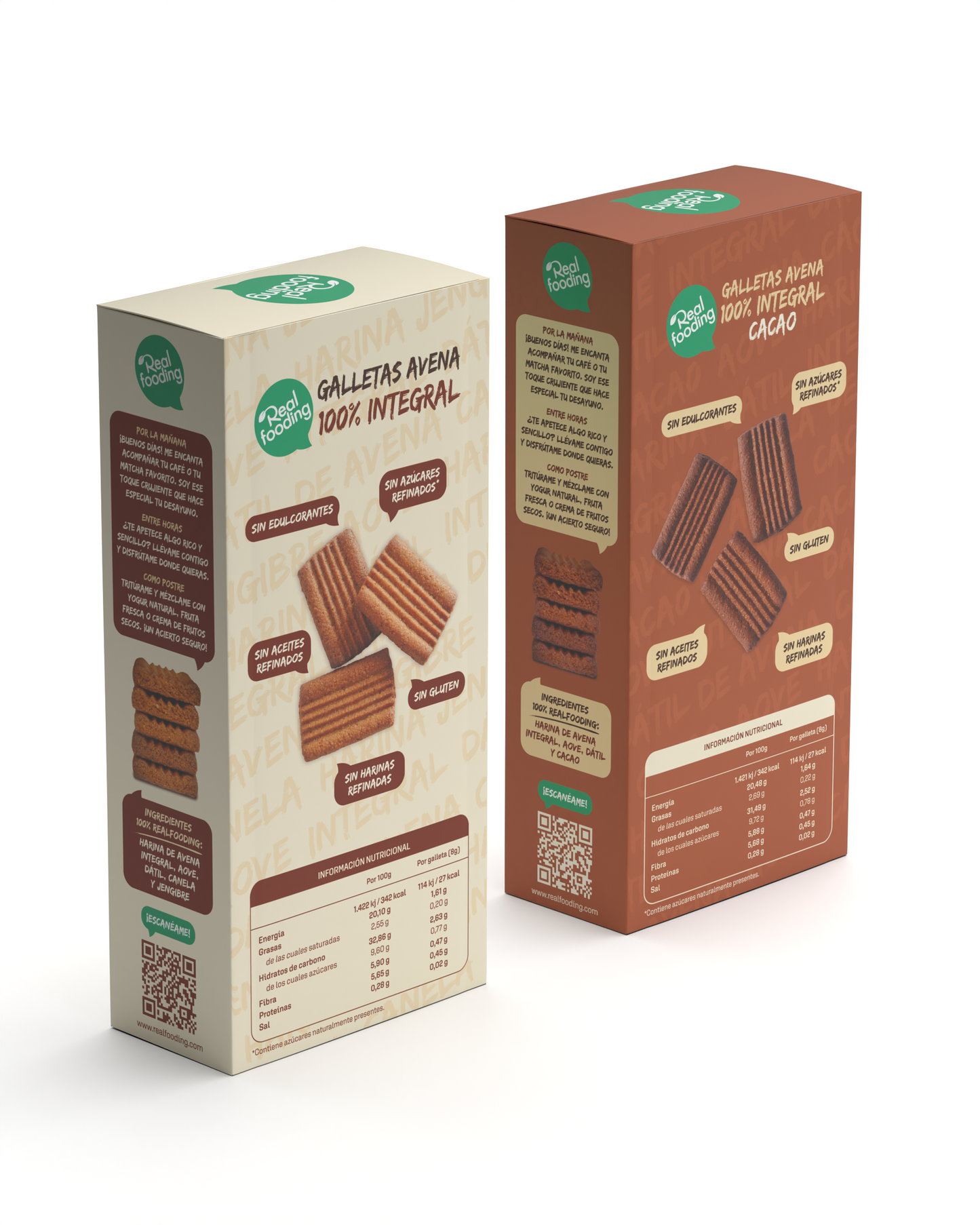 Galletas Avena & Cacao - Pack Duo