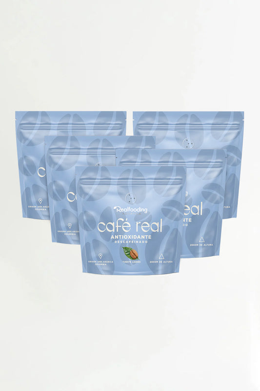 Café Real Descafeinado antioxidante - Pack 5 unidades