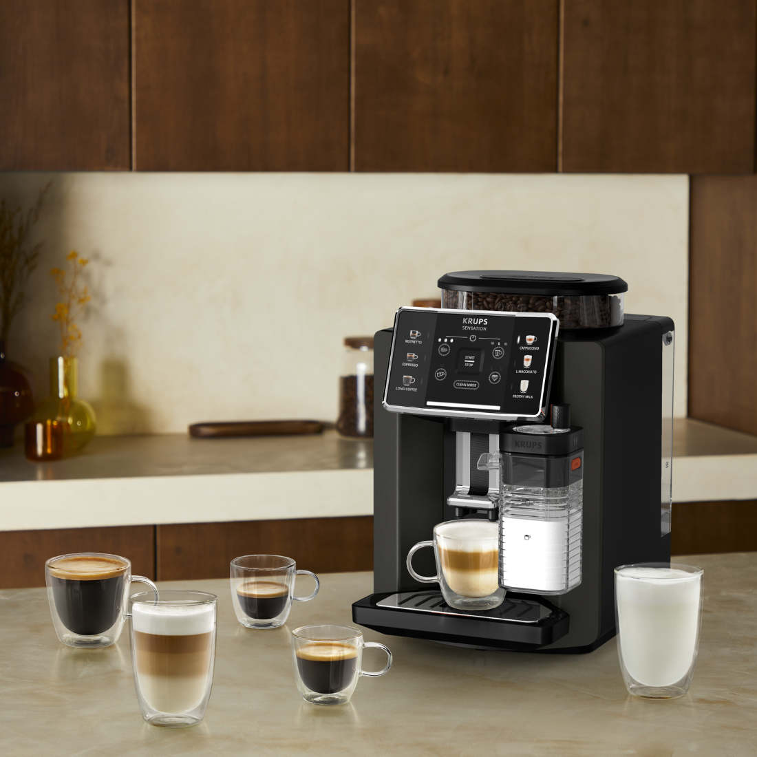 Cafetera Automática Sensation Milk Krups