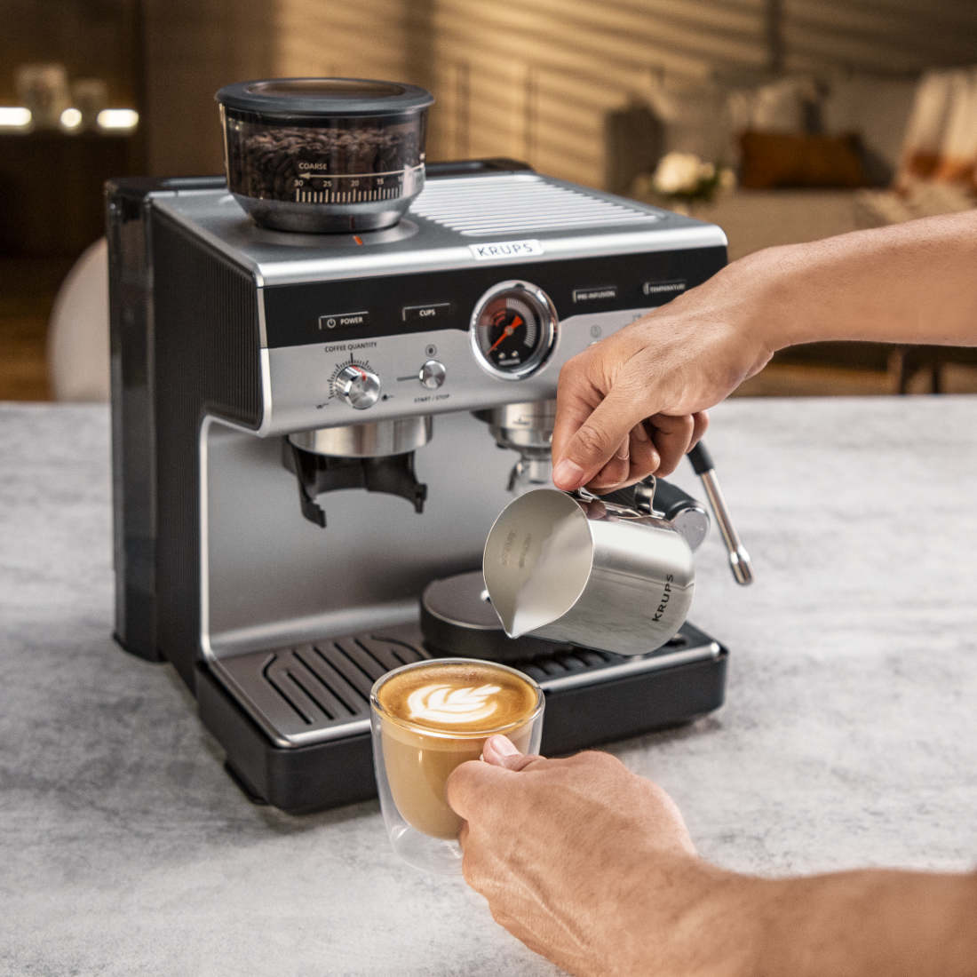 Cafetera Profesional Espresso & Capuccino Precision Krups