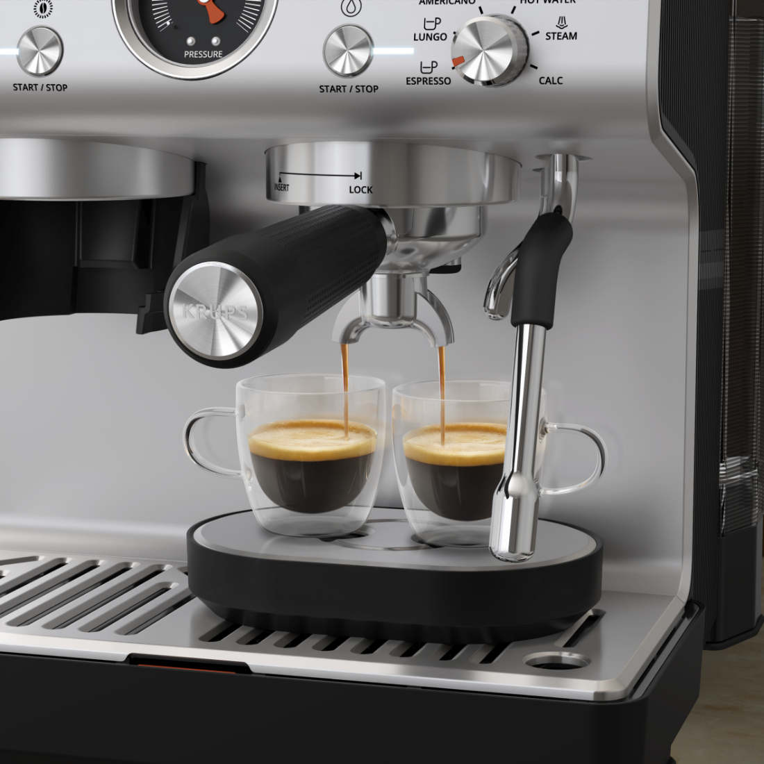 Cafetera Profesional Espresso & Capuccino Precision Krups