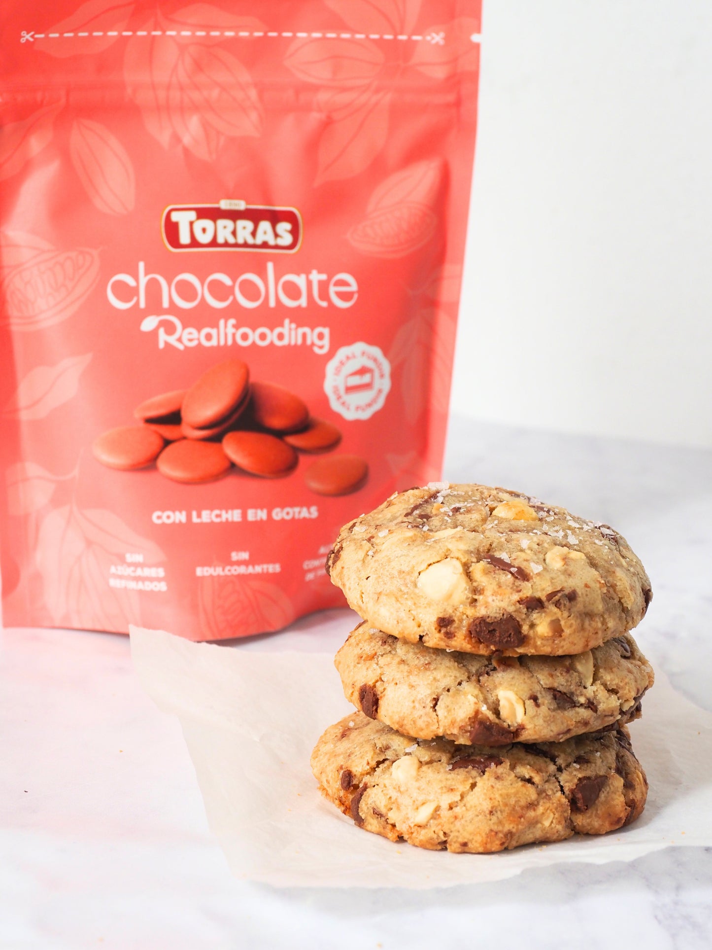 Gotas de chocolate con leche