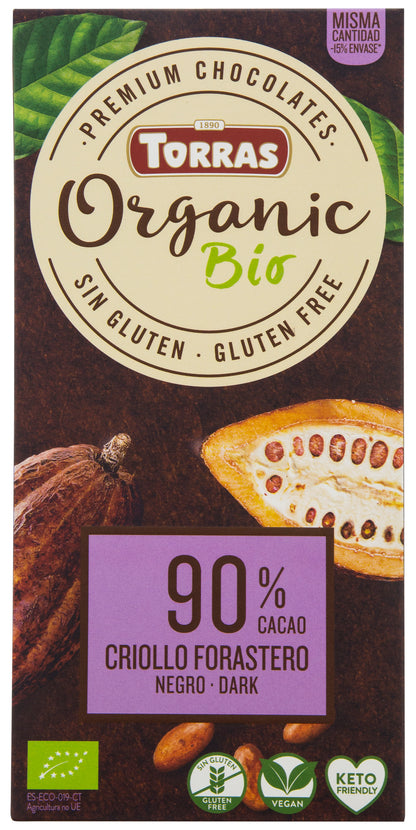 Chocolate Orgánico Negro 90%