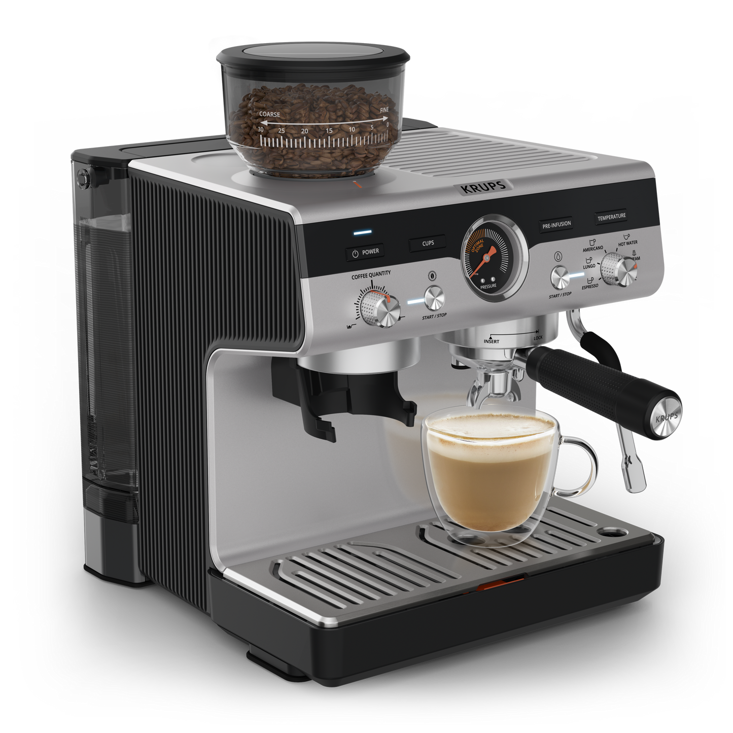 Cafetera Profesional Espresso & Capuccino Precision Krups