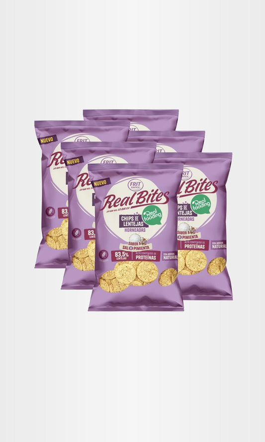 Real Bites Sal & Pimienta - Pack 6 Unidades