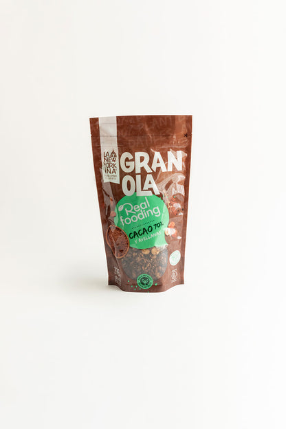 Granola Con Cacao 70% y Avellanas