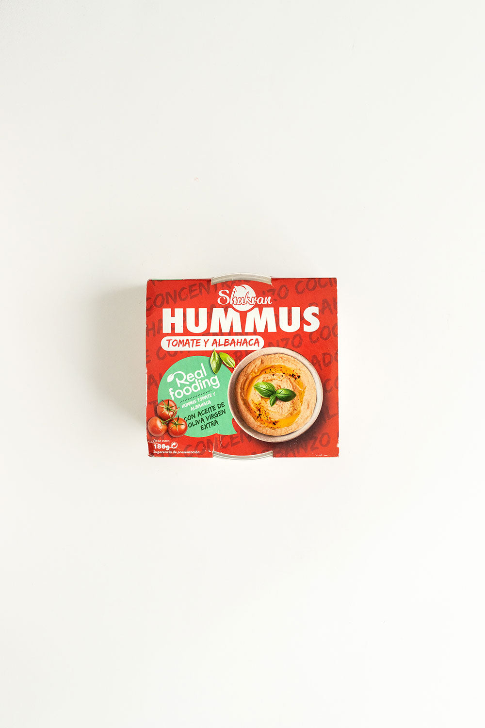 Hummus Tomate y Albahaca