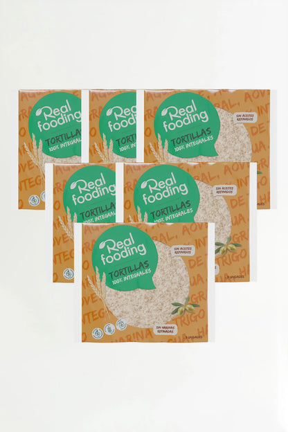 Tortillas | Wraps 100% integrales - Pack 6 unidades