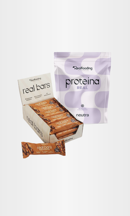 Pack Real Bar Cacahuete (15 UDS) + Proteína Neutra