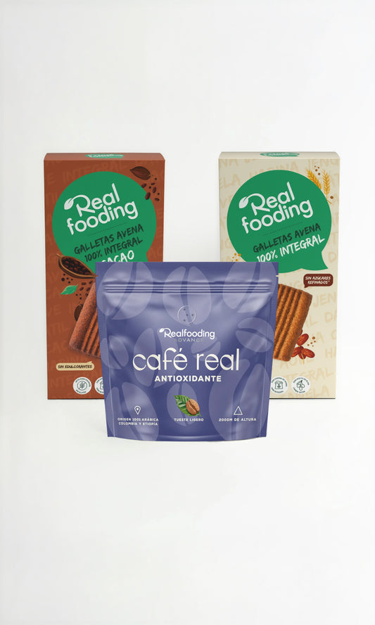 Café Real Molido Antioxidante + Pack Duo Galletas