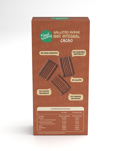 Galletas Avena 100% Sabor Cacao