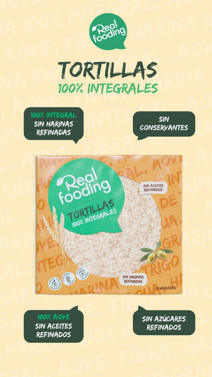 Tortillas | Wraps 100% integrales - Pack 6 unidades